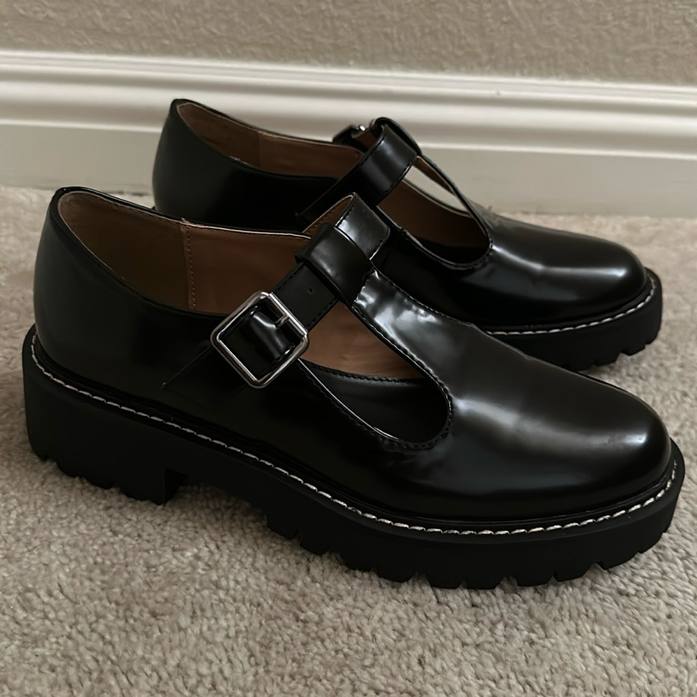 Madden Girl Janne Mary Jane Black Size 7.5